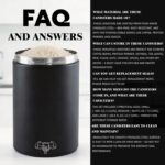 3-Piece Stainless Steel Food Canisters Set (27/47/84oz) | Airtight Metal Kitchen... - Image 3