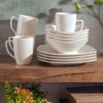 Gibson Home Amelia Court Porcelain Chip and Scratch Resistant Dinnerware set, Se... - Image 5