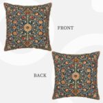 William Morris Vintage Floral Velvet Throw Pillow Covers 18x18 Inch Boho Botanic... - Image 4