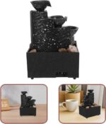 PRETYZOOM Portable Water Fountain Indoor Tabletop Water Feature with USB Cable a... - Image 6