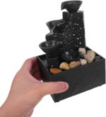 PRETYZOOM Portable Water Fountain Indoor Tabletop Water Feature with USB Cable a... - Image 7
