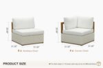PURPLE LEAF Patio Outdoor Furniture Set 10 Pieces, Premium Leather Outdoor Couch... - Image 3