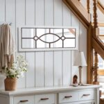 Farmhouse Mirror for Wall Decor: 43.3" x 17.7" Large Rustic Windowpane Mirrors w... - Image 5
