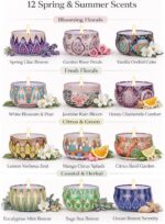 YINUO Scented Candle Gift Set for Women, 12 Pack Soy Wax Aromatherapy Candles, F... - Image 4