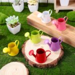 SHINEOFI 6pcs Miniature Watering Can Set Mini Watering Pot for Indoor Plants, De... - Image 4