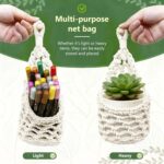 Macrame Wall Plant Hanger, Hanging Planter Basket Holder, Wall Planters for Indo... - Image 3