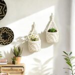 Macrame Wall Plant Hanger, Hanging Planter Basket Holder, Wall Planters for Indo... - Image 4