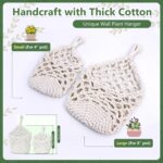Macrame Wall Plant Hanger, Hanging Planter Basket Holder, Wall Planters for Indo... - Image 5