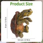 Tortoise Figure Plant Pot Hanger, Resin Climbing Flower Pot Hanger Figurines Cut... - Image 3