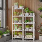 Furologee 5 Tier Bookshelf with Drawer, Tall Narrow Bookcase with Shelves, Wood ... - Image 7