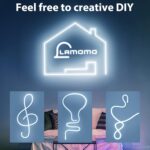 Lamomo White Led Strip Lights, 16.4ft/5m Neon Light Strip, 12V Flex Waterproof N... - Image 5