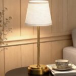 Rechargeable Cordless Table Lamp Gold - 1 Pack Brass 7500mAh Battery Operated La... - Image 3