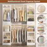 Unikito 58" W - 90" W Closet System, Large Walk in Closet Organizer with 3 Hangi... - Image 3