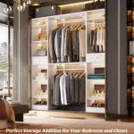 Unikito 58" W - 90" W Closet System, Large Walk in Closet Organizer with 3 Hangi... - Image 4