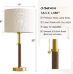 G-SAFAVA 22" Table Lamps Mid Century Modern Lamps for Bedroom Living Room Bedsid... - Image 3
