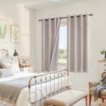 YoungsTex Linen Blackout Curtains 63 Inch Length for Bedroom, Room Darkening Win... - Image 4