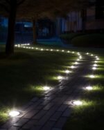 Biling Solar Outdoor Lights 12 Pack, Bright 12 LEDs Solar Ground Lights Waterpro... - Image 3