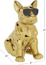 CosmoLiving by Cosmopolitan Ceramic Bulldog Decorative Sculpture Home Decor Stat... - Image 5