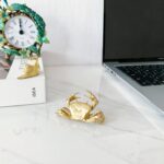 2pcs Gold Crab Figurine Home Decor, Solid Metal Centerpiece Decoration, Mini Cra... - Image 5