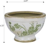 Dosayes Vintage Ice Crackle Grazd Ceramic Flower Pot with Drainage Holes, 4.33 I... - Image 5