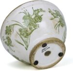 Dosayes Vintage Ice Crackle Grazd Ceramic Flower Pot with Drainage Holes, 4.33 I... - Image 6