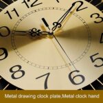 Luxury Large Peacock Wall Clock 23.7 inch Non-Ticking Silent Crystal Creative Pe... - Image 4