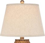 360 Lighting Buckhead Modern Accent Table Lamp 22" High Warm Bronze Brown Sculpt... - Image 5