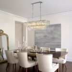 Modern Chrome Rectangle Crystal Chandelier: 2-Tier 31.5" Contemporary Rectangula... - Image 5