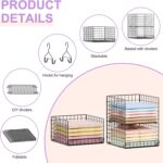 6 Tier Hanging Closet Organizers and Storage Stackable Hanging Closet Shelves wi... - Image 5