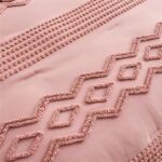 KAKIJUMN Blush Pink Tufted Comforter Set King Size 7 Piece Bed in a Bag, Shabby ... - Image 7