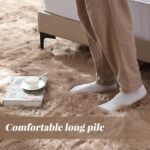 ORINOVA Beige Faux Sheepskin Fluffy Fur 2x3 Area Rugs for Bedroom Washable Shagg... - Image 5
