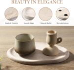 Koville Luxurious Natural Marble Vanity Tray, Cloud Shape Serving Stone Key Tray... - Image 3