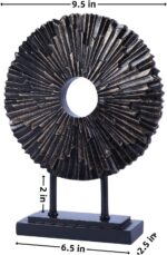 Minimalist Round Statue Above Cabinet Decor Kitchen, Modern Decorative Sculpture... - Image 3