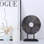 Minimalist Round Statue Above Cabinet Decor Kitchen, Modern Decorative Sculpture... - Image 4