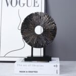 Minimalist Round Statue Above Cabinet Decor Kitchen, Modern Decorative Sculpture... - Image 8
