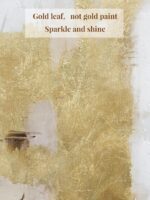 Abstract Gold and Beige Canvas Wall Art – 2 Piece 20 x 28 Inches Framed Prints w... - Image 6