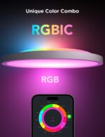 Govee Smart Ceiling Light, RGBIC LED Ceiling Light Fixture, 2400LM Flush Mount L... - Image 3