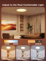 Govee Smart Ceiling Light, RGBIC LED Ceiling Light Fixture, 2400LM Flush Mount L... - Image 4