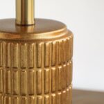 PoKat 23" Brass Gold Ceramic Table Lamps for Living Room, Retro Warm Gold Lamps ... - Image 3