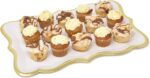 Gift Boutique 10 White Rectangle Trays with Gold Rim Border for Dessert Display ... - Image 3