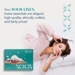 XOOX Linen 100% Egyptian Cotton Sheets King Size Bed Set - 4 PC 1200 Luxury High... - Image 7