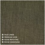 HPD Half Price Drapes - Faux Linen Curtains for Living Room (1 Panel) - 50W X 10... - Image 8