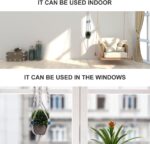 Beaupretty Hand-Woven Cotton Hanging Plant Basket Beige Indoor Plant Holder for ... - Image 7