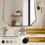 ANDY STAR Brushed Nickel Mirror 30x36 Inch, Bathroom Mirror for Wall, Large Scal... - Image 5