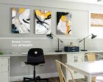 GIFTTWART Yellow Abstract Canvas Wall Art for Living Room, Bedroom, Office, or D... - Image 5