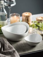 Miamolo 3 Tier Serving Bowls with Stand, Chips and Dip Serving Dishes Set for En... - Image 7