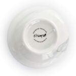 Elama Fine Marble 16 Piece Stoneware Dinnerware Set in Black and White - Image 5