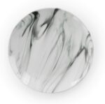 Elama Fine Marble 16 Piece Stoneware Dinnerware Set in Black and White - Image 11