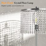 【Upgraded】 Dimmable Crystal Floor Lamps for Living Room, 1000LM LED Bulb Include... - Image 5