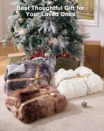 Super Soft Fluffy Faux Fur Throw Blanket for Couch, Fuzzy Sherpa Fleece Cozy War... - Image 3